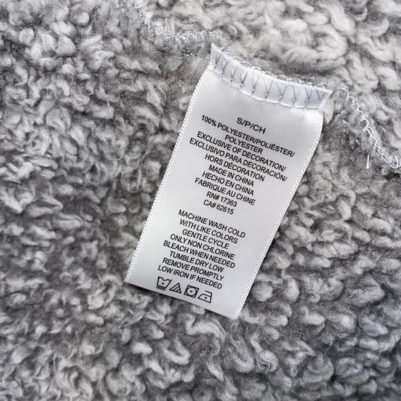 Cuddl Duds Womens Sherpa Open‎ Front Long Sleeve Cardigan Sweater Gray Small - Picture 6 of 8